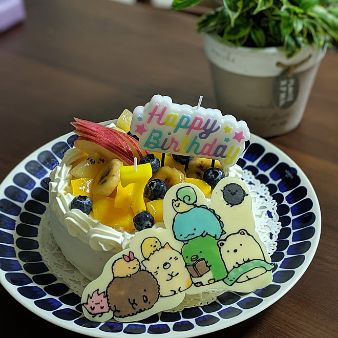 机 お誕生日ケーキ キャラチョコプレート トゥオキオのインテリア実例 19 11 09 08 48 08 Roomclip ルームクリップ