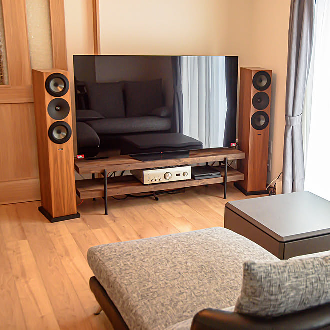 リビング Bgmのある暮らし オーディオ機器 おしゃれな家にしたい レコードのある生活 などのインテリア実例 21 08 27 22 22 Roomclip ルームクリップ