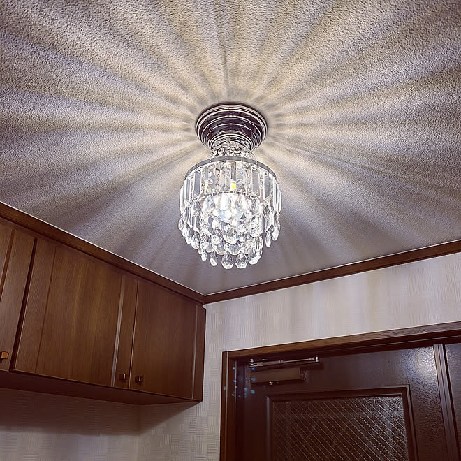 玄関/入り口/シーリングライト/照明器具/シャンデリア/クリスタルの