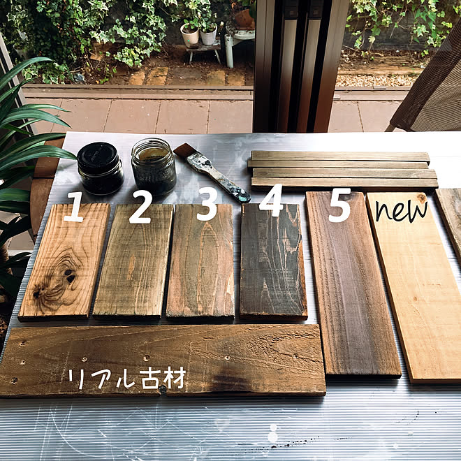 エイジング加工 エイジング塗装 机 古材 Diy などのインテリア実例 18 08 15 22 27 12 Roomclip ルームクリップ