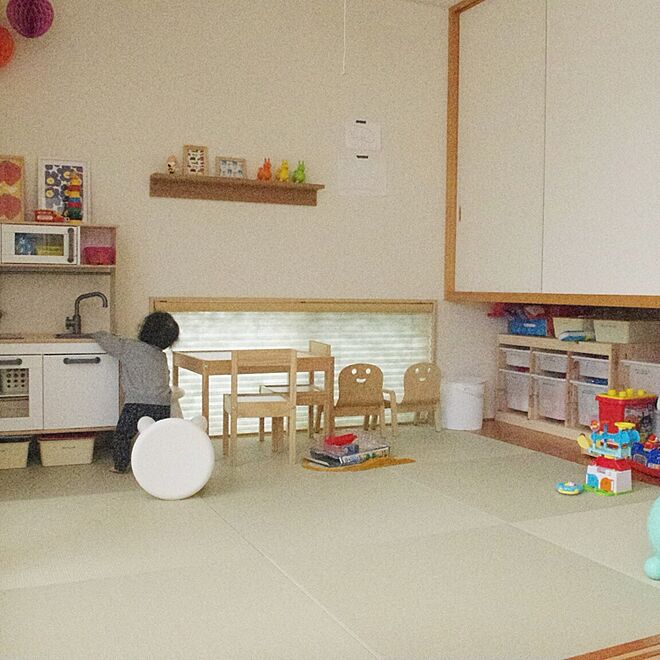 部屋全体/トロファスト/IKEA/おもちゃ収納/和室が子供部屋と化す...などのインテリア実例 - 2016-02-06 12:33:11