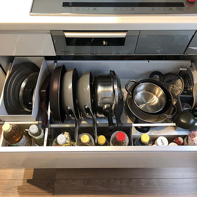 パナソニックシステムキッチン収納画像追加♪ パナソニックキッチン『ラクシーナ』シンク下の収納実例を全て