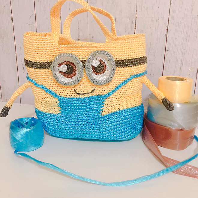 プールバッグ/Handmade♡/minions/ミニオン/スズランテープバッグ