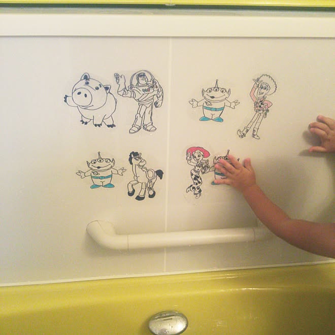バス トイレ クリアファイル 手作りおもちゃ トイストーリーのインテリア実例 15 08 25 15 47 37 Roomclip ルームクリップ