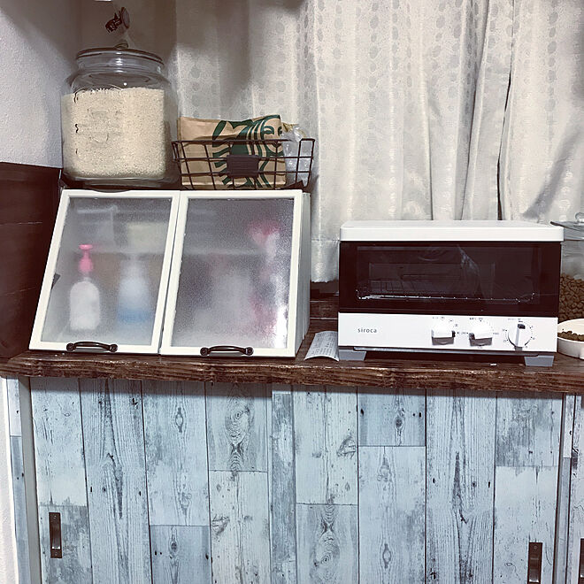 キッチン/米びつ瓶/トースター/DIY/ニトリ...などのインテリア実例 - 2018-03-08 09:04:04