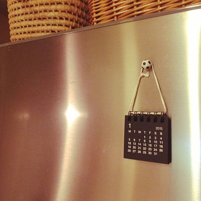 キッチン/カレンダー/無印良品のカレンダー/無印良品/冷蔵庫のマグネットのインテリア実例 - 2015-01-16 18:26:49