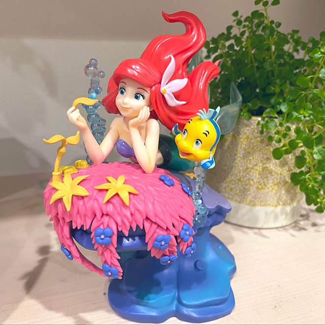 一番くじ アリエル ディズニープリンセス 観葉植物 棚のインテリア実例 22 01 27 16 35 32 Roomclip ルームクリップ