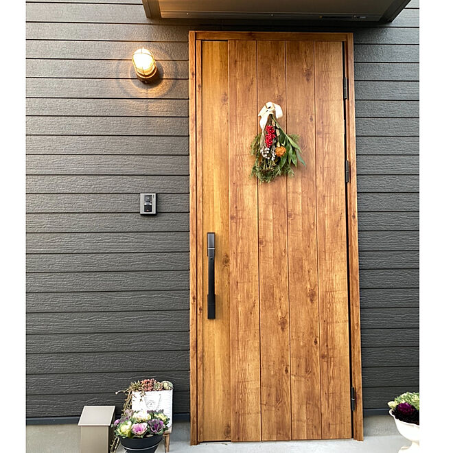 handmade/スワッグ/スワッグのある暮らし/クリスマス飾り/LIXIL玄関ドア...などのインテリア実例 - 2020-12-29 21:21:22