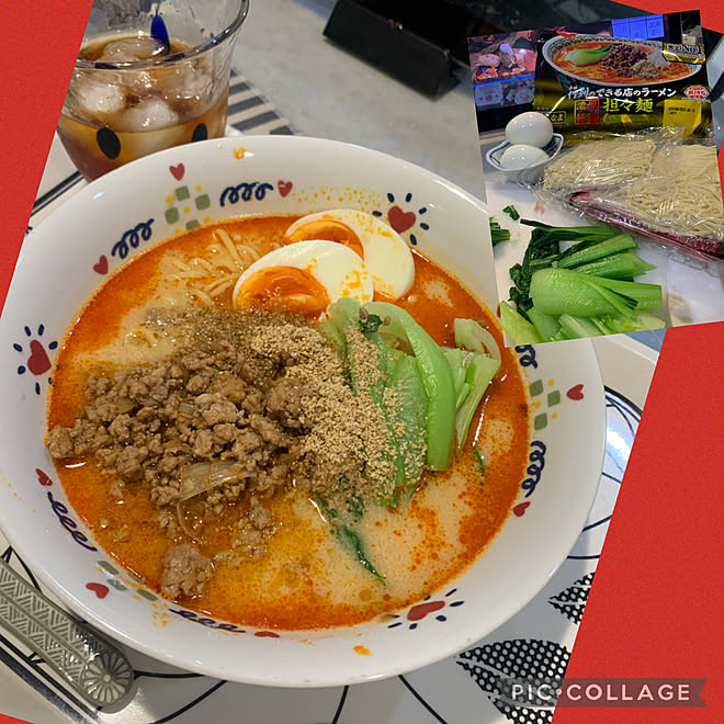 1人ご飯/坦々麺/今日の晩御飯/寒さ対策/癒し...などのインテリア実例 - 2023-01-13 20:04:22