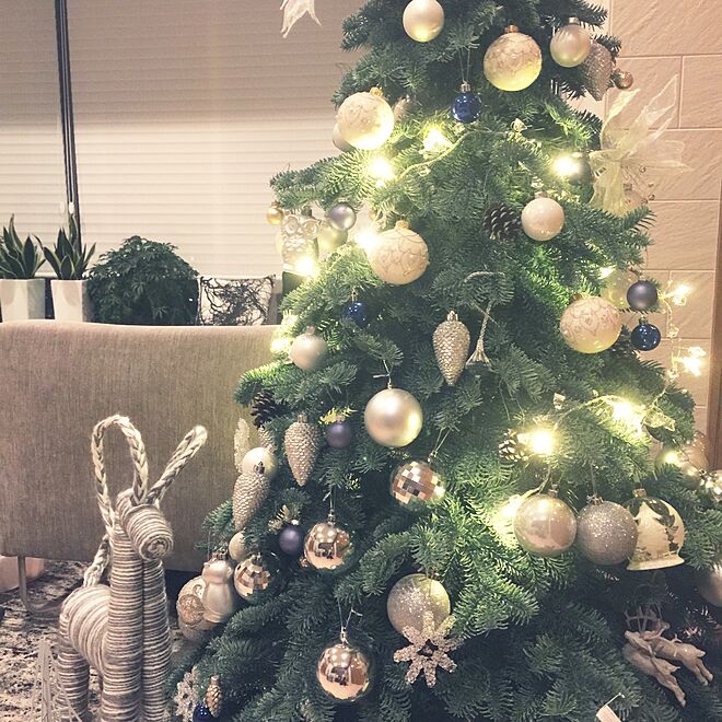 部屋全体/クリスマスツリー/クリスマス/IKEA/北欧のインテリア実例 - 2015-12-11 23:31:01