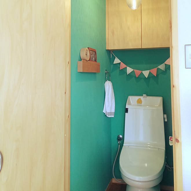 バス/トイレ/トイレの壁のインテリア実例 - 2015-06-15 15:44:55