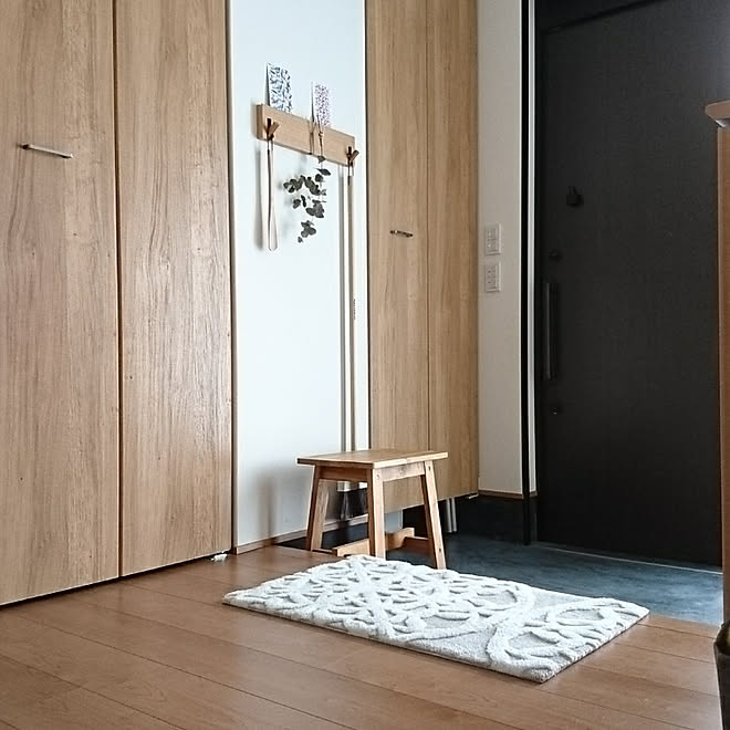 玄関 入り口 玄関マット 無印良品 みせる収納 収納 などのインテリア実例 02 10 13 14 22 Roomclip ルームクリップ