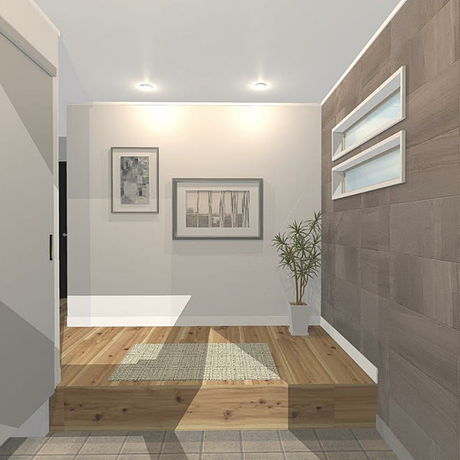 玄関 シンプル タイル貼り エコカラットの壁 玄関 入り口のインテリア実例 18 08 13 53 13 Roomclip ルームクリップ 玄関 シンプル タイル貼り エコカラットの壁 玄関 入り口のインテリア実例 18 08 13 53 13 Roomclip ルームクリップ