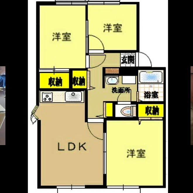 部屋全体/3LDK/引っ越し前/賃貸マンション/賃貸でも楽しく♪のインテリア実例 - 2015-11-27 19:42:53