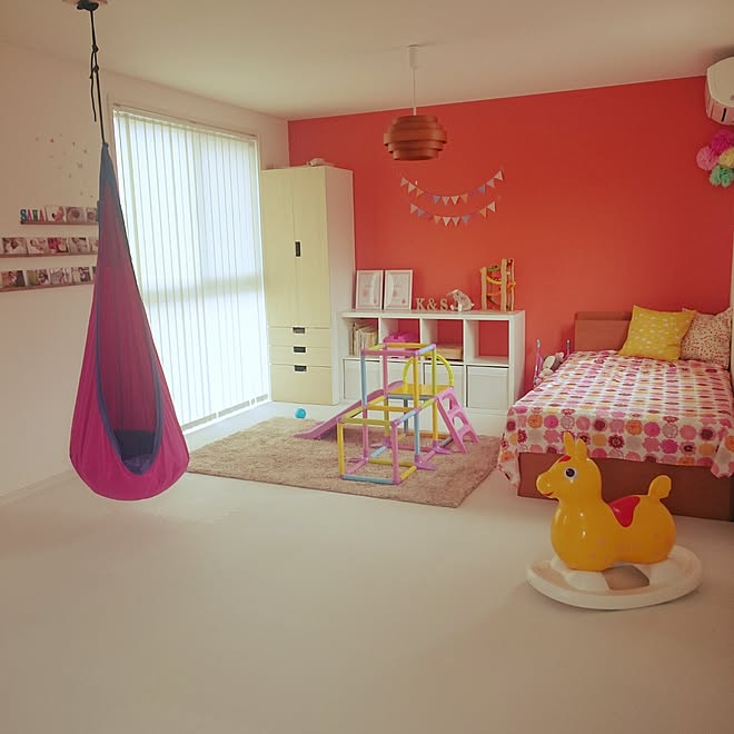 部屋全体 子供部屋女の子 こどもと暮らす 子供部屋 赤ちゃんのいる暮らし などのインテリア実例 17 06 25 11 24 34 Roomclip ルームクリップ