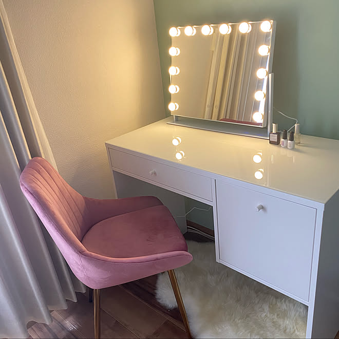 女優ミラー ドレッサー Ikea 机のインテリア実例 21 10 31 17 35 50 Roomclip ルームクリップ