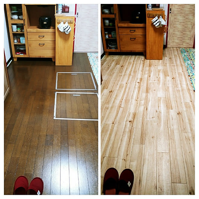 キッチン セルフリフォーム 古い家 床リメイク 築35年 などのインテリア実例 19 11 30 16 16 48 Roomclip ルームクリップ キッチン セルフリフォーム 古い家 床リメイク 築35年 などのインテリア実例 19 11 30 16 16 48 Roomclip ルームクリップ