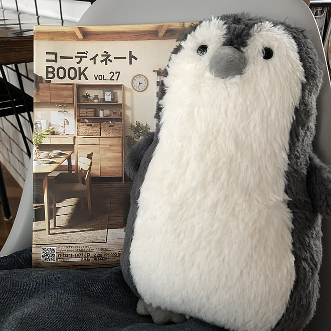 ペンタくん デニムクッション コーディネートbook ニトリ ペンギン ニトリ などのインテリア実例 19 09 18 07 04 11 Roomclip ルームクリップ