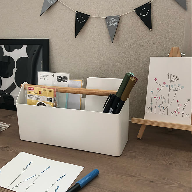 スタディーコーナー スタディースペース イラスト手書き レタースタンド ペン レタースタンド などのインテリア実例 22 02 28 17 33 49 Roomclip ルームクリップ