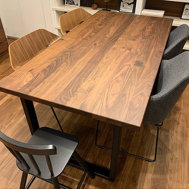 机 Ikeaのダイニングチェア Actusダイニングテーブル アクタスのテーブル Actus などのインテリア実例 01 12 23 33 10 Roomclip ルームクリップ