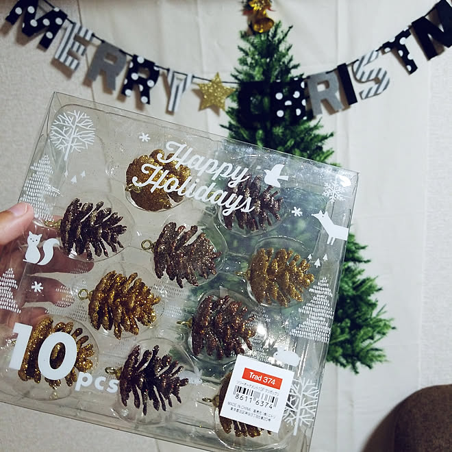壁/天井/新商品買ったよ!/こどもと暮らす/クリスマスオーナメント/クリスマスのインテリア実例 - 2018-11-10 19:05:01