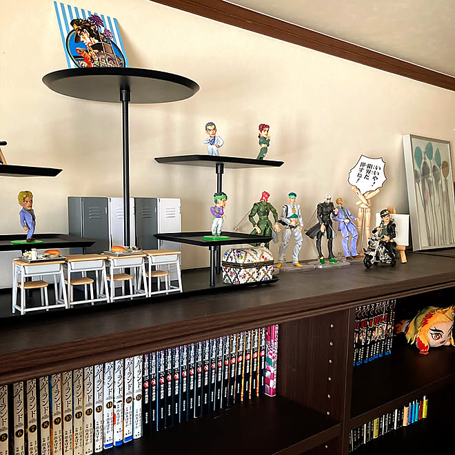 超像可動フィギュア ジョジョの奇妙な冒険 漫画部屋 オタク部屋 小屋裏収納 などのインテリア実例 22 03 06 22 03 18 Roomclip ルームクリップ