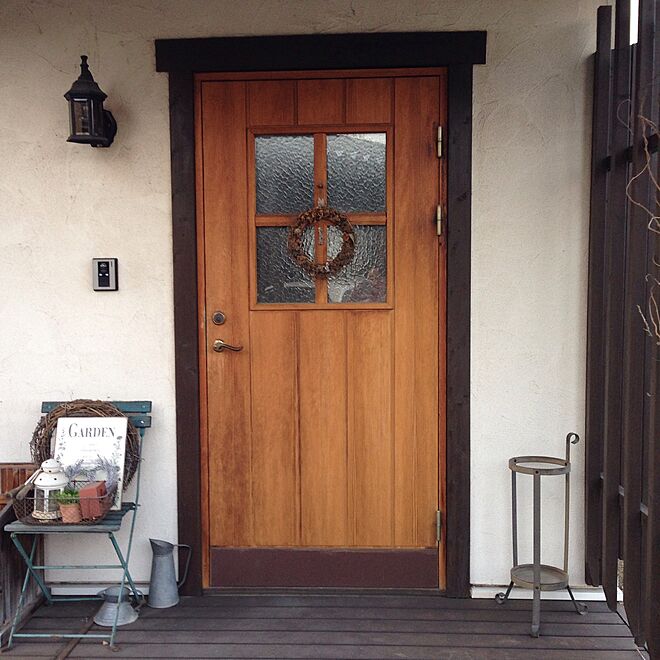 玄関 入り口 ドア 木製サッシ スウェーデン木製断熱玄関ドア 北欧 などのインテリア実例 16 03 31 10 12 47 Roomclip ルームクリップ