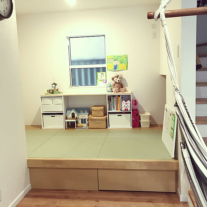 リビング キッズスペース 小上がり畳スペース ニトリのインテリア実例 17 10 06 14 09 34 Roomclip ルームクリップ