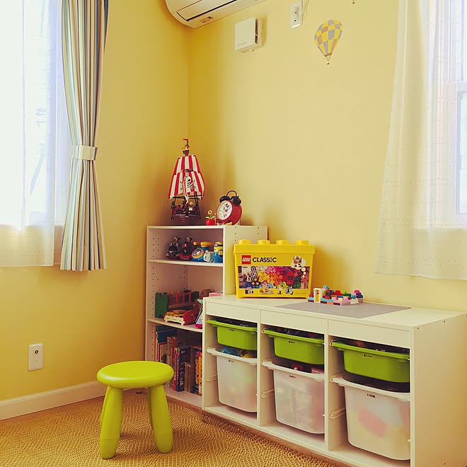 子供部屋 キッズスペース Ikea ニトリ 棚 3coinsのインテリア実例 02 02 14 10 01 Roomclip ルームクリップ