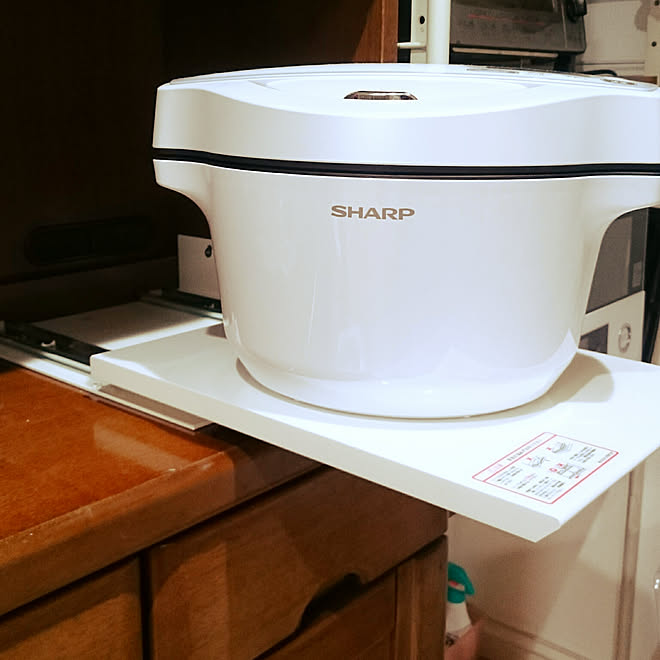 キッチン 収納 キッチン スライドテーブルのインテリア実例 18 12 25 41 36 Roomclip ルームクリップ