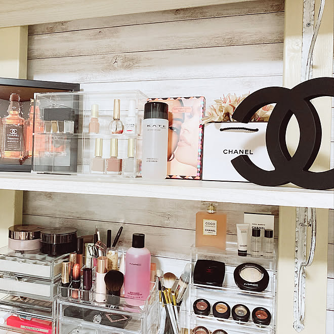 ドレッサー 押入れ 化粧棚収納 Cosme Decorte Mac などのインテリア実例 10 12 19 08 07 Roomclip ルームクリップ