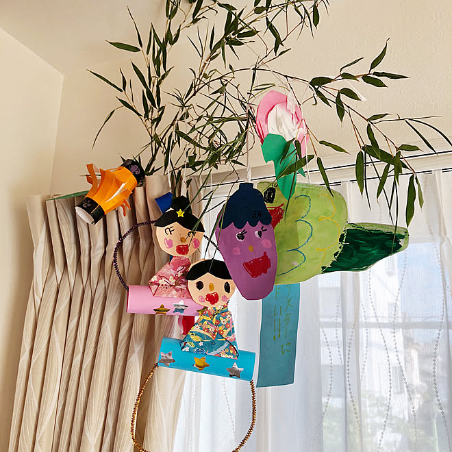 4歳 年中 七夕飾り イベント参加 七夕 などのインテリア実例 19 07 06 19 04 21 Roomclip ルームクリップ