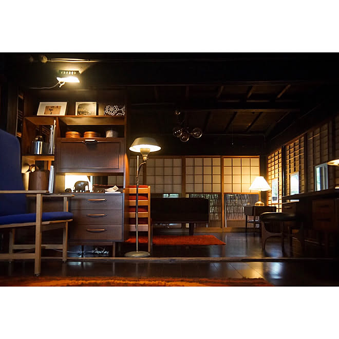 リビング Borge Mogensen 夏障子 縦額障子 日本家屋 などのインテリア実例 18 08 02 01 09 34 Roomclip ルームクリップ