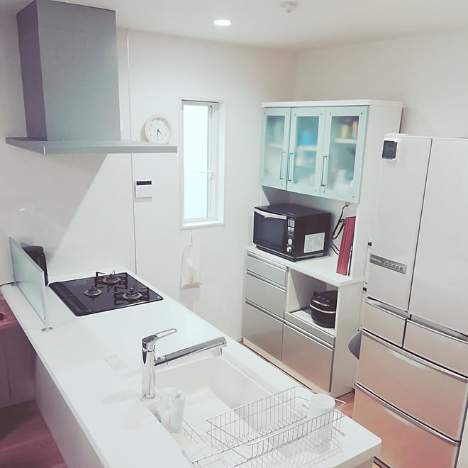 キッチン 狭小住宅 建売住宅 ３階建て 子供のいる暮らし などのインテリア実例 08 28 16 30 54 Roomclip ルームクリップ