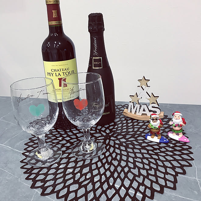 クリスマス飾り/百均マニア/ランチョンマット/グレーインテリア/棚のインテリア実例 - 2019-11-22 18:46:10