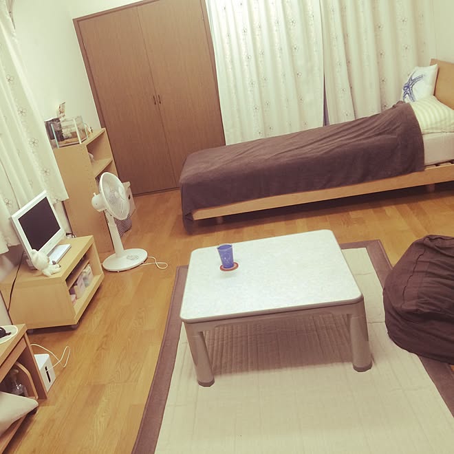 部屋全体/ワンルーム/ニトリ/一人暮らし/大学生のインテリア実例 20150908 183709 ｜ RoomClip（ルームクリップ）
