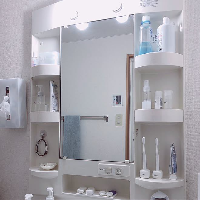 洗面所 赤ちゃんのいる暮らし ダイソー 100均 ニトリ などのインテリア実例 03 31 16 47 56 Roomclip ルームクリップ