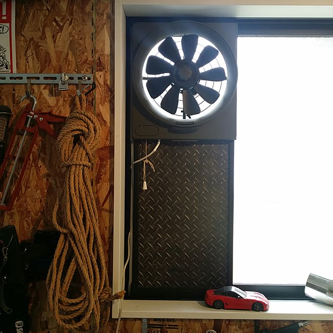 ガレージdiy ガレージ 換気扇のインテリア実例 16 03 06 13 32 49 Roomclip ルームクリップ