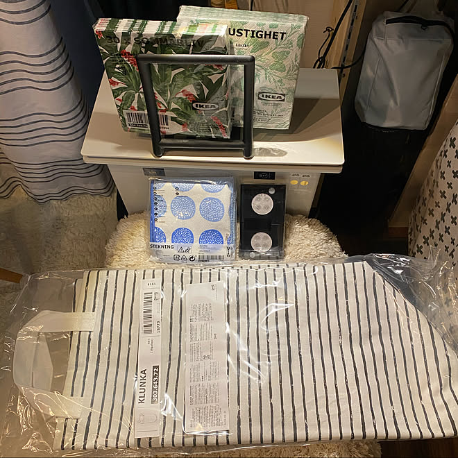 洗濯物カゴ/ペーパーナプキンホルダー／IKEA/ペーパーナプキン/IKEAに行ってきました/しゃれとんしゃあ会...などのインテリア実例 - 2020-02-16 21:57:53