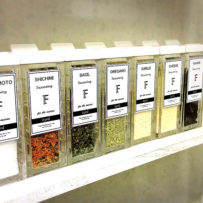 キッチン/seria/調味料棚DIY/調味料ラベル自作/調味料ラベル...などのインテリア実例 - 2016-06-05 19:53:20