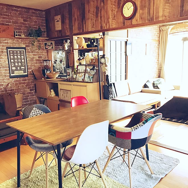 部屋全体 賃貸diy Diy 賃貸一軒家 レンガ壁 などのインテリア実例 16 12 03 07 46 30 Roomclip ルームクリップ