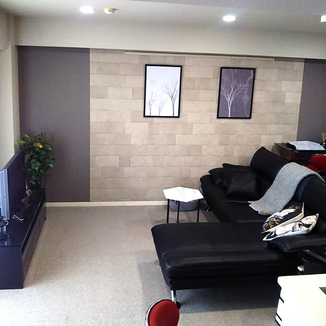 リビング すっきりとした暮らし クールモダン リフォーム ポスター などのインテリア実例 18 11 26 07 40 10 Roomclip ルームクリップ