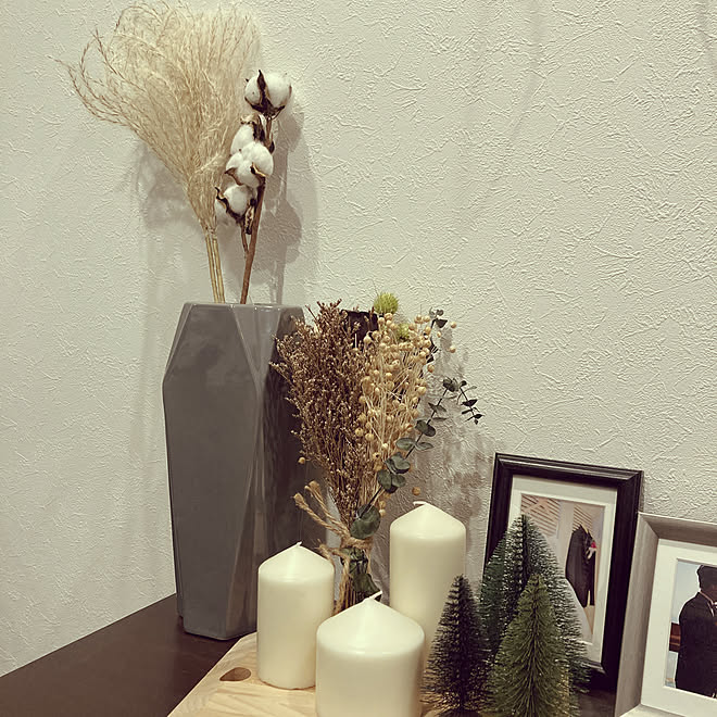 Ikea キャンドル 花瓶 Actus コットンフラワー などのインテリア実例 12 09 18 00 16 Roomclip ルームクリップ