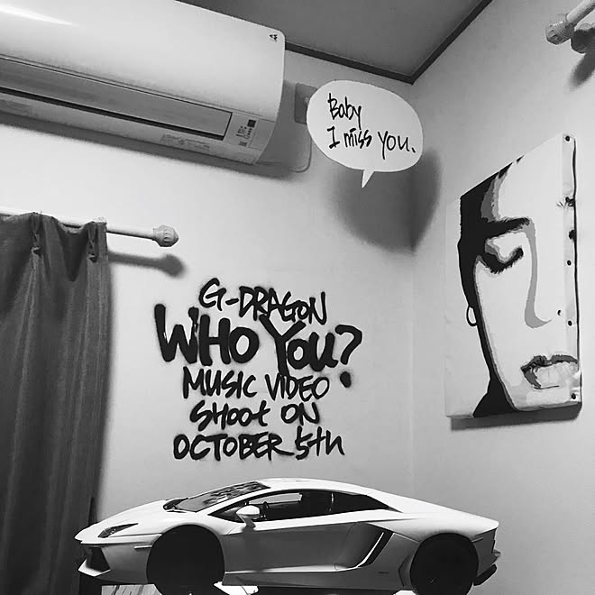 壁 天井 ランボルギーニ ラジコン オタク部屋 コレクション などのインテリア実例 17 10 25 01 52 21 Roomclip ルームクリップ