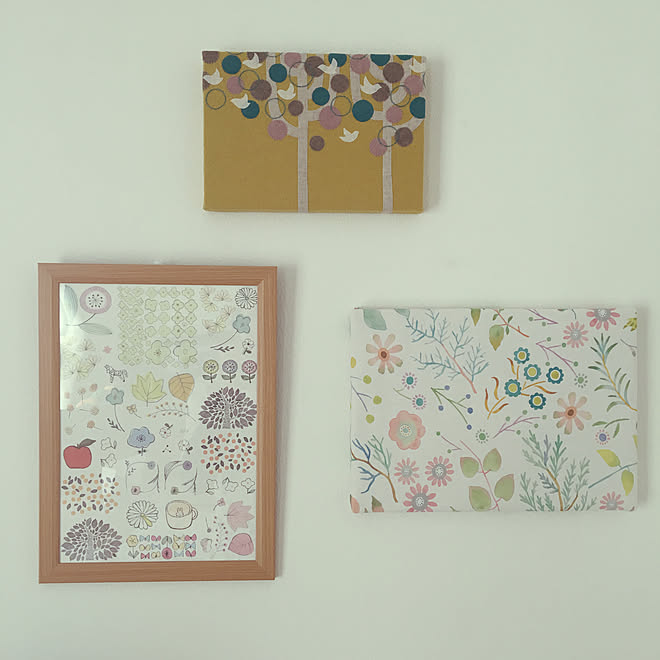 ファブリックパネル手作り 北欧 布絵 Admi カレンダー 壁 天井のインテリア実例 19 04 19 14 51 39 Roomclip ルームクリップ