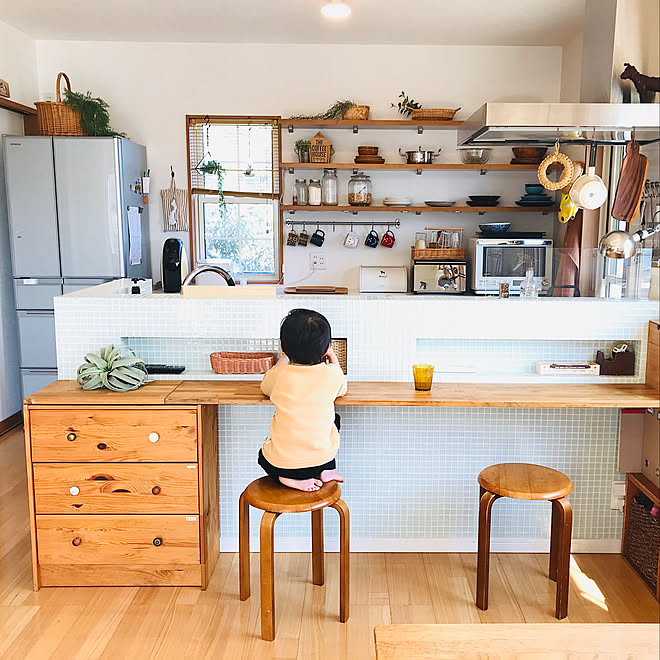 カウンターDIY/スタディーコーナー/スタディースペース/キッチンカウンター/DIY...などのインテリア実例 20200307 231752 ｜ RoomClip（ルームクリップ）