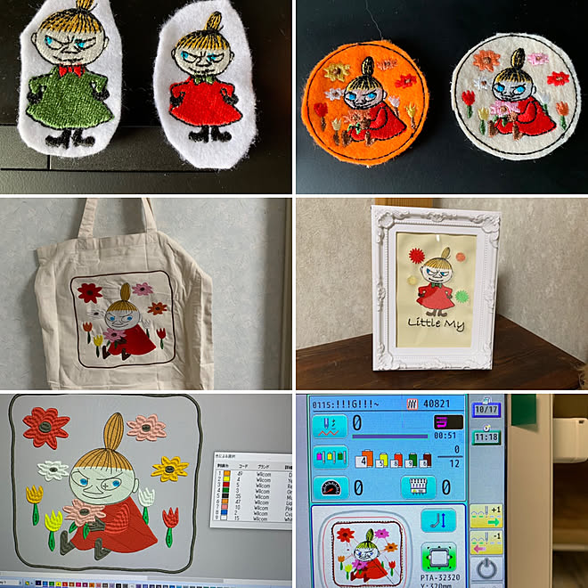 ムーミン谷 ミーちゃん リトルミー ムーミン 刺繍初心者 などのインテリア実例 21 10 17 22 11 48 Roomclip ルームクリップ