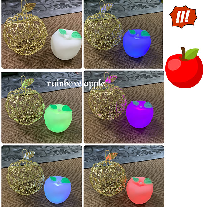 セリア Ledオブジェ リンゴ セリア ワイヤーケース Apple 10 9 いいね フォローに感謝です いいねと フォローの押し逃げすみません などのインテリア実例 10 09 19 07 35 Roomclip ルームクリップ