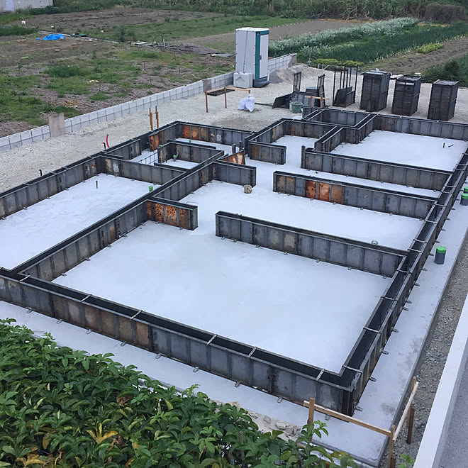 部屋全体 建坪45坪 建築中 基礎工事 代のインテリア実例 18 02 24 09 37 41 Roomclip ルームクリップ