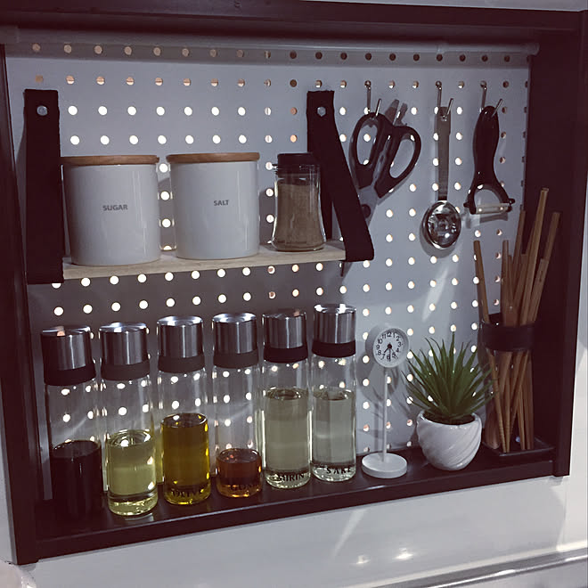 キッチン/iwakiオイルさし/イワキオイル差し/有功ボード/調味料ボトル...などのインテリア実例 - 2017-11-07 07:31:44